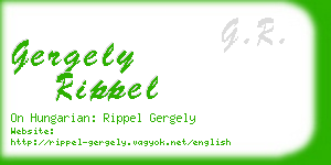 gergely rippel business card